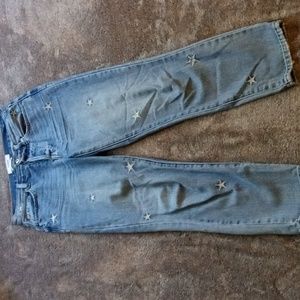 Pistola Charlie star embroidered jeans